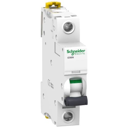 Picture of Miniature circuit breaker (MCB), Acti9 iC60N, 1P, 25A, C curve, 6000A (IEC/EN 60898-1), 10kA (IEC/EN 60947-2)