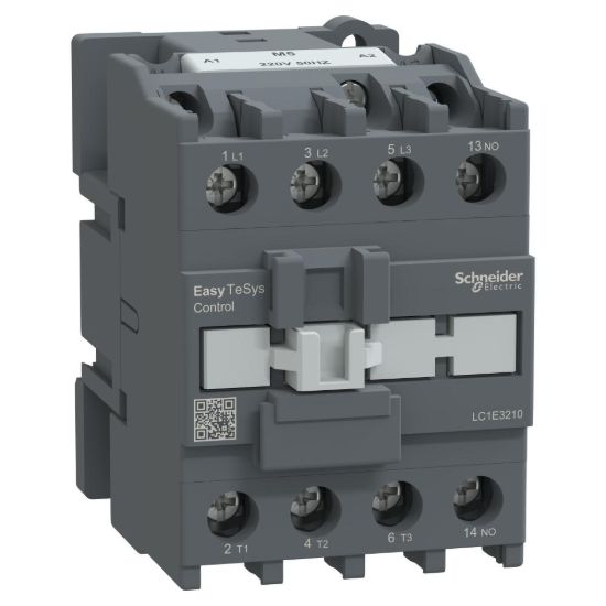 Picture of Contactor,Easy TeSys Control,LC1E,3P(3NO),AC-3,<=440V,32A,220V AC coil,50Hz,1NO auxiliary contact