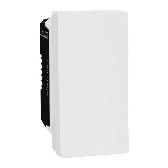 Picture of Switch, Miluz E, 1 Way, 10AX, 250V, 1 Module, White